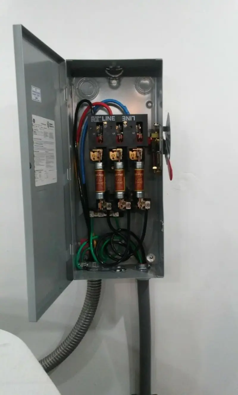Three-phase disconnect switch installed for Electrical Wiring & Rewiring in Massena